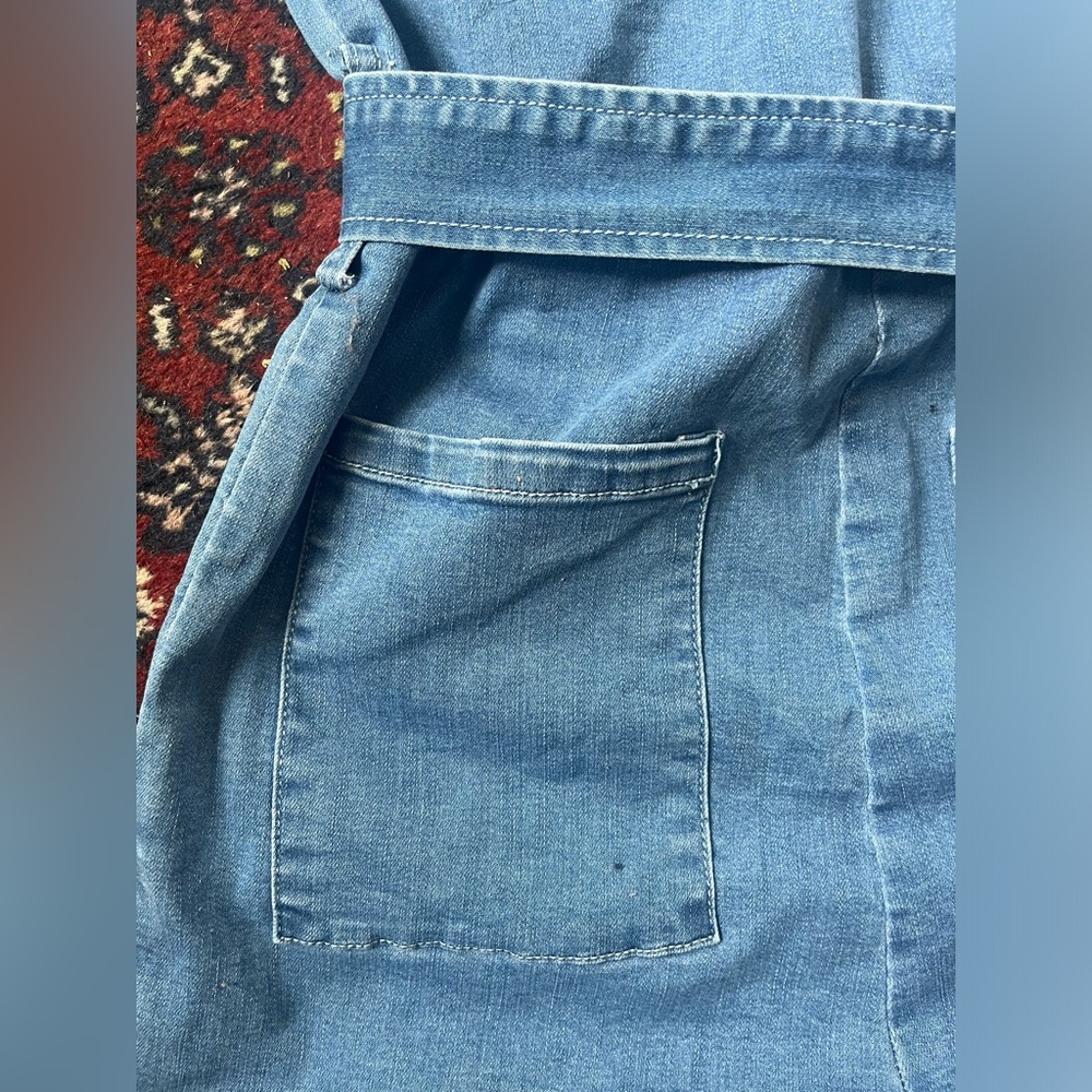 Stretchy Denim Romper - Picture 5 of 5
